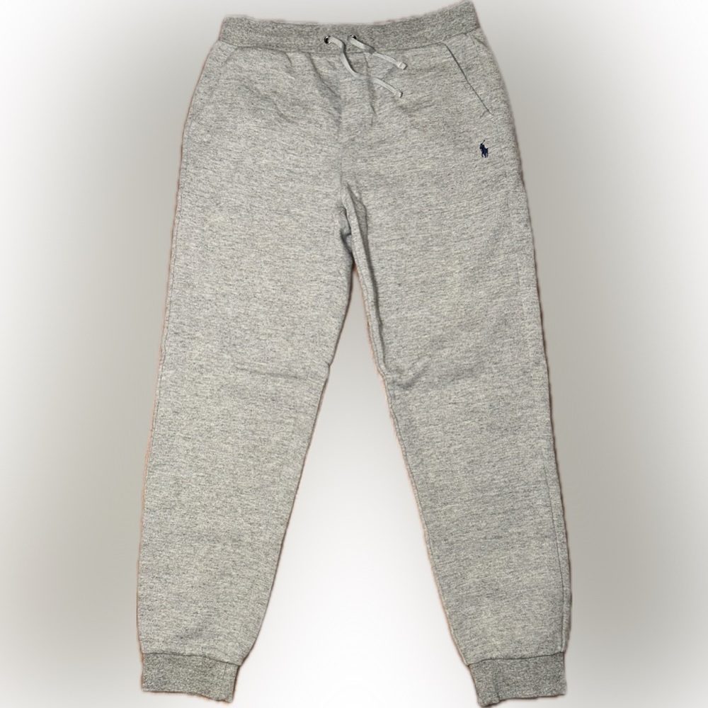 Polo by Ralph Lauren Light Gray Kids Pony Drawstring Joggers Lounge Pants 14/16